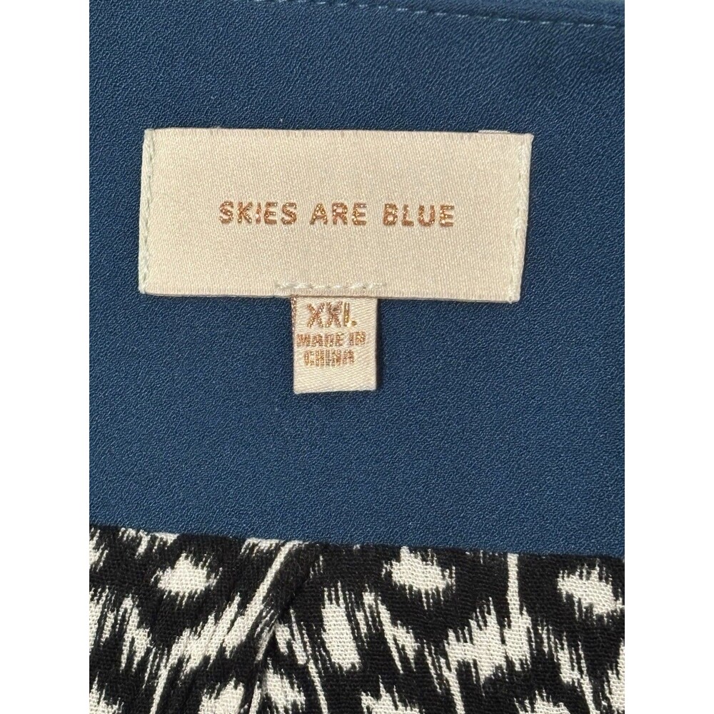 Skies Are Blue Womens Blazer Size 2XL XXL Raja Open Shirred Ruched Sleeve Office - Picture 10 of 12